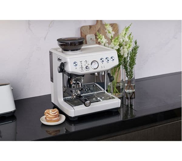 Sage the Barista Express Impress SES876 Bean to Cup Coffee Machine - Sea Salt - Image 6