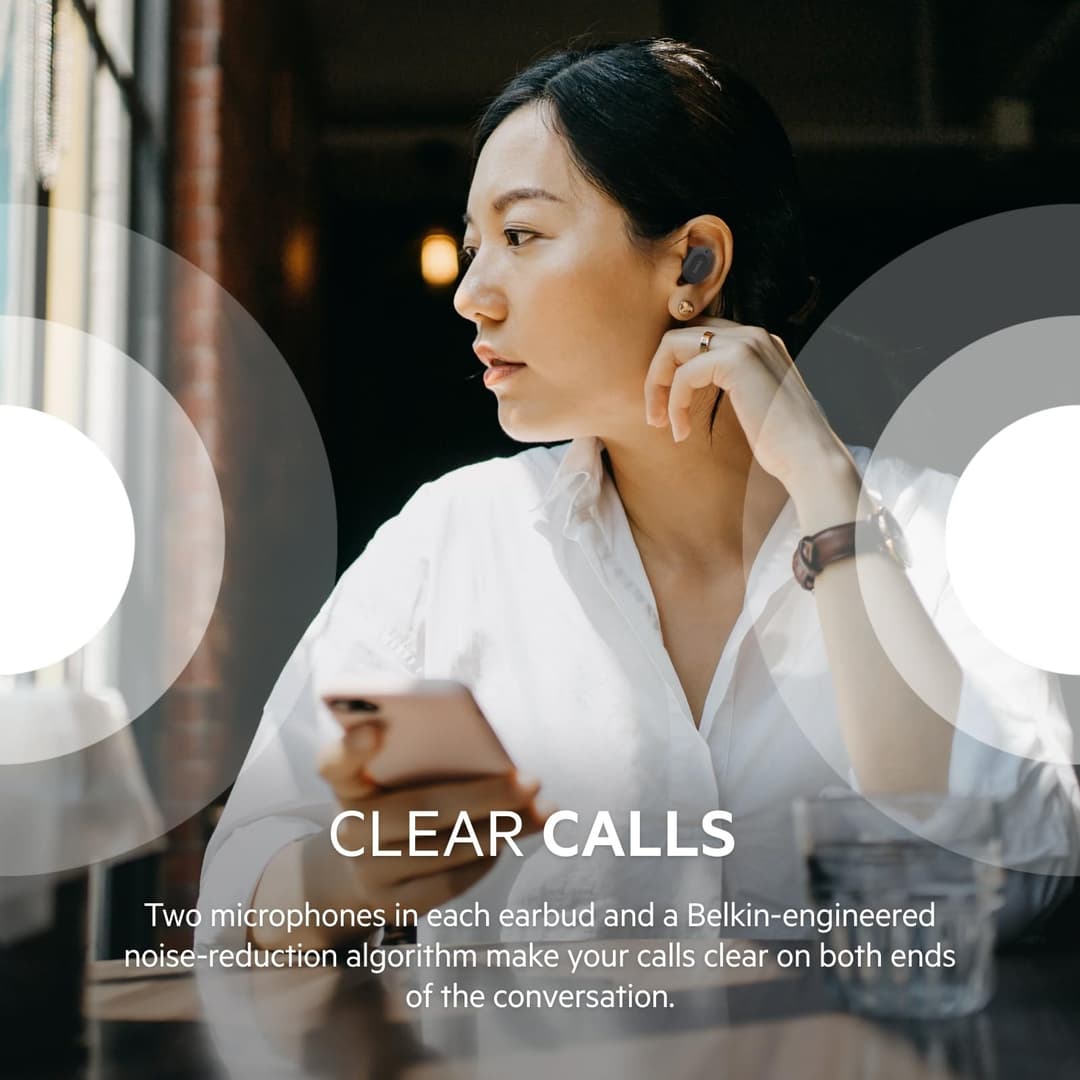 Belkin SOUNDFORM Play True Wireless Earbuds - Black - Image 4