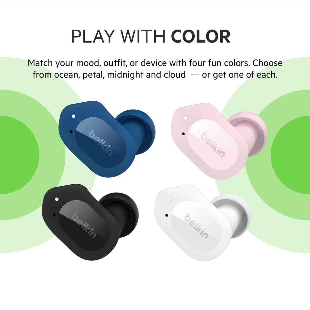 Belkin SOUNDFORM Play True Wireless Earbuds - Black - Image 8