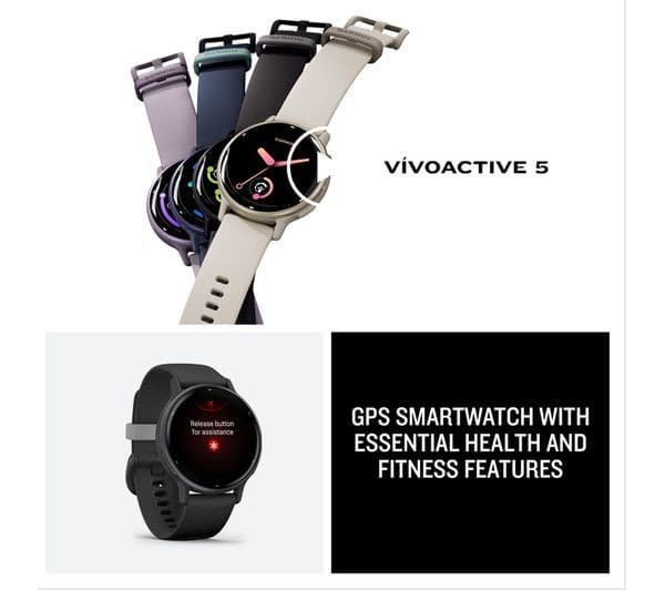 Garmin vivoactive 5 Smartwatch - Metallic Navy - Image 2