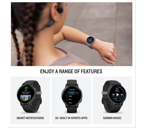Garmin vivoactive 5 Smartwatch - Metallic Navy - Image 4