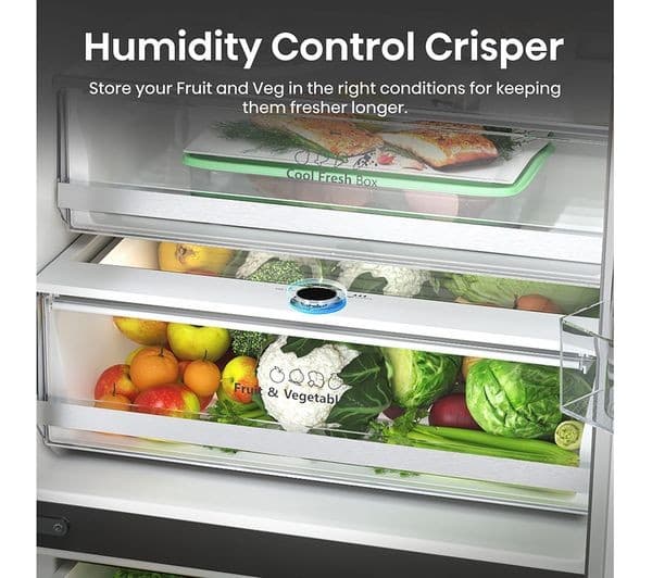 HISENSE PureFlat RF632N4AFC1 Smart Fridge Freezer - Black - Image 9