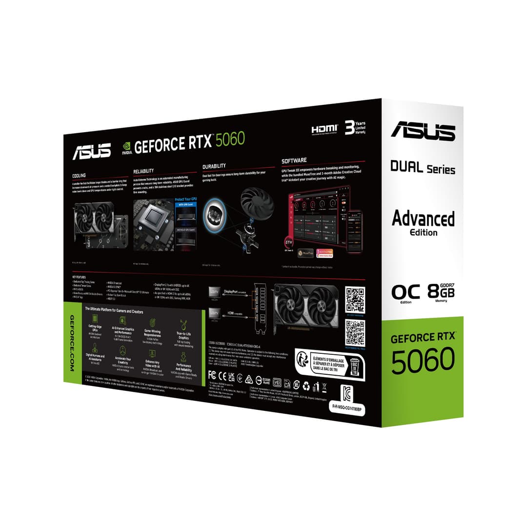 ASUS Dual -RTX5060-O8G-A NVIDIA GeForce RTX 5060 8 GB GDDR7 - Image 6