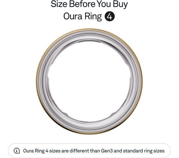 Oura Ring 4 Gold Size 11 - Image 2