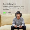 Belkin SoundForm Inspire Wireless Kids Over-Ear Headphones with Microphone - Black thumbnail 2