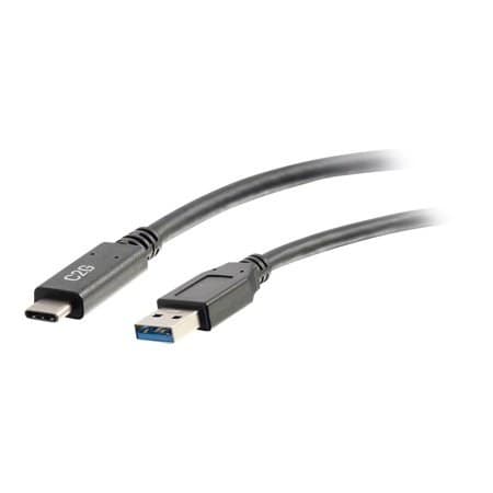 C2G 28833 USB 3.0 USB-C to USB-A Cable M/M  Black (USB IF Certified) (10 Feet  3.04 Meters) - Image 2