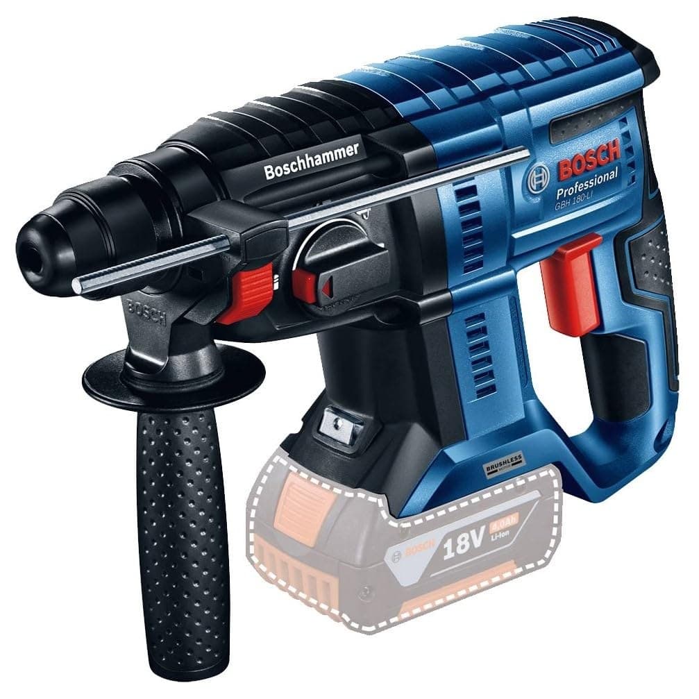 Bosch Professional GBH 18V-21 Cordless Rotary Hammer - Blue - Image 1