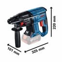 Bosch Professional GBH 18V-21 Cordless Rotary Hammer - Blue thumbnail 4