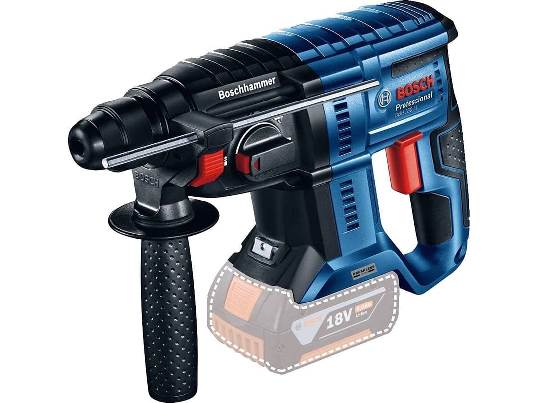 Bosch Professional GBH 18V-21 Cordless Rotary Hammer - Blue - Image 7
