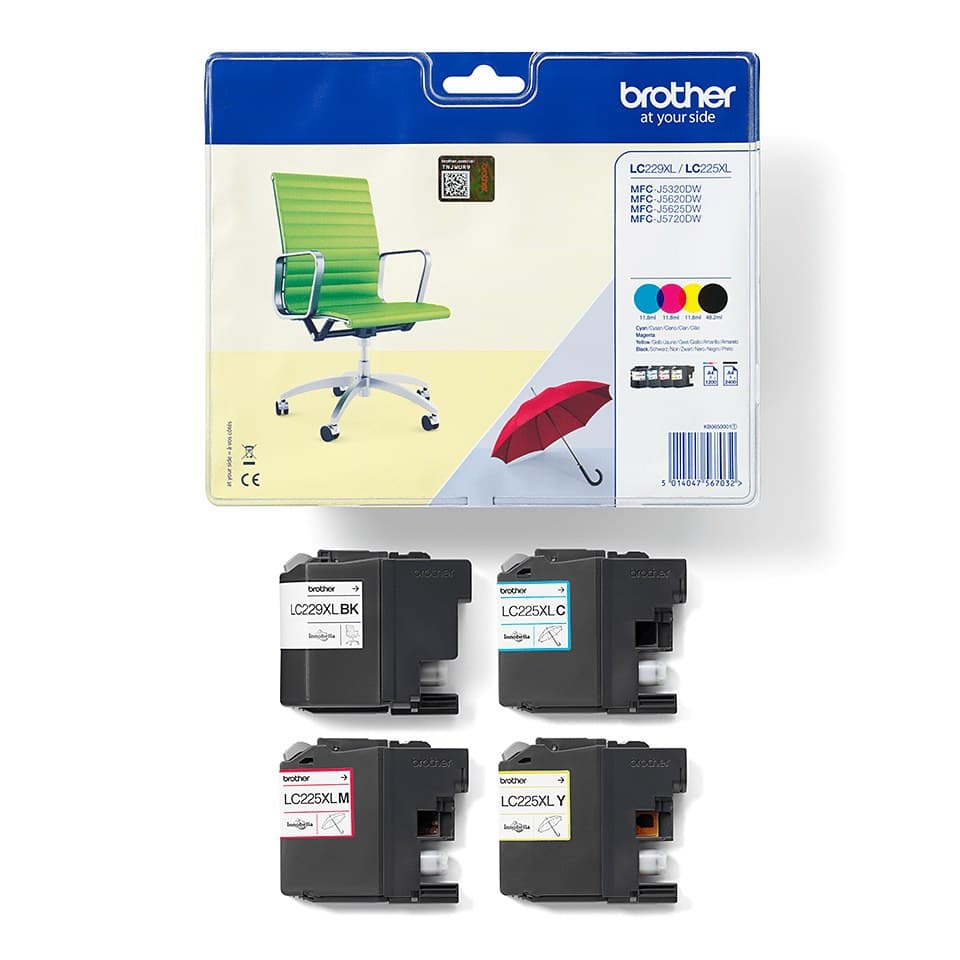 Brother LC-229XLVALBP ink cartridge 4 pc(s) Original Black, Cyan, Magenta, Yellow - Image 3