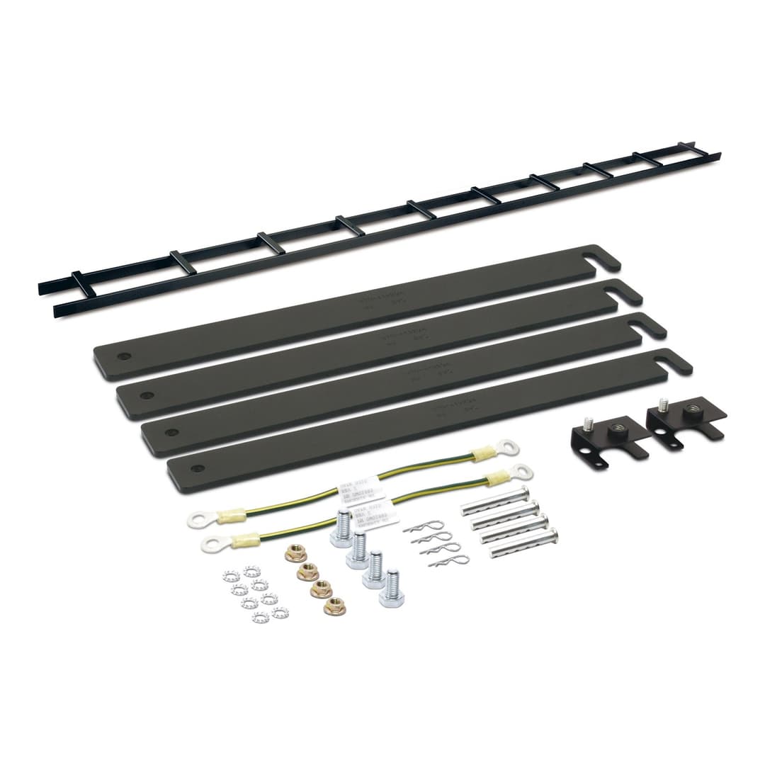 APC NetShelter Cable Management, Data Cable Ladder, with Ladder Attachment Kit, Black, 152 x 3023 x 51 mm - Image 1