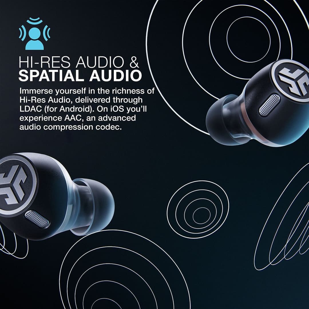 JLab Epic Lab Edition In-Ear True Wireless Earbuds - Black - Image 3