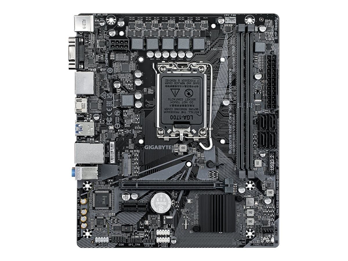 Gigabyte H610M S2H V3 DDR4 - 1.0 - motherboard - micro ATX - LGA1700 Socket - H610