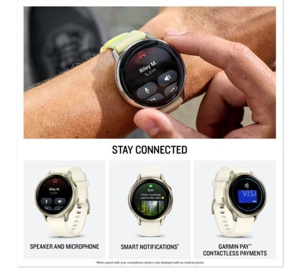 Garmin Venu 4 Smartwatch 41mm Slate Black - Image 4