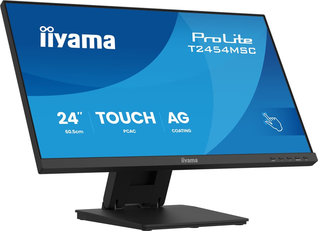 iiyama ProLite T2454MSC-B3AG computer monitor 60.5 cm (23.8") 1920 x 1080 pixels Full HD LED Touchscreen Multi-user Black - Image 1