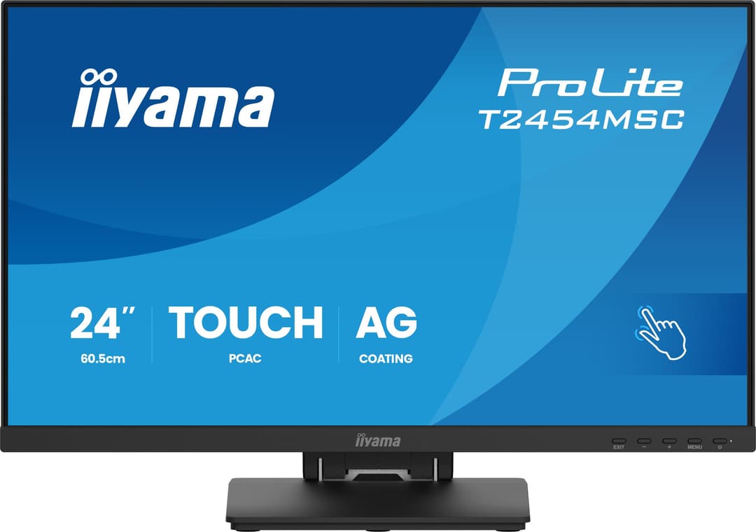 iiyama ProLite T2454MSC-B3AG computer monitor 60.5 cm (23.8") 1920 x 1080 pixels Full HD LED Touchscreen Multi-user Black - Image 2