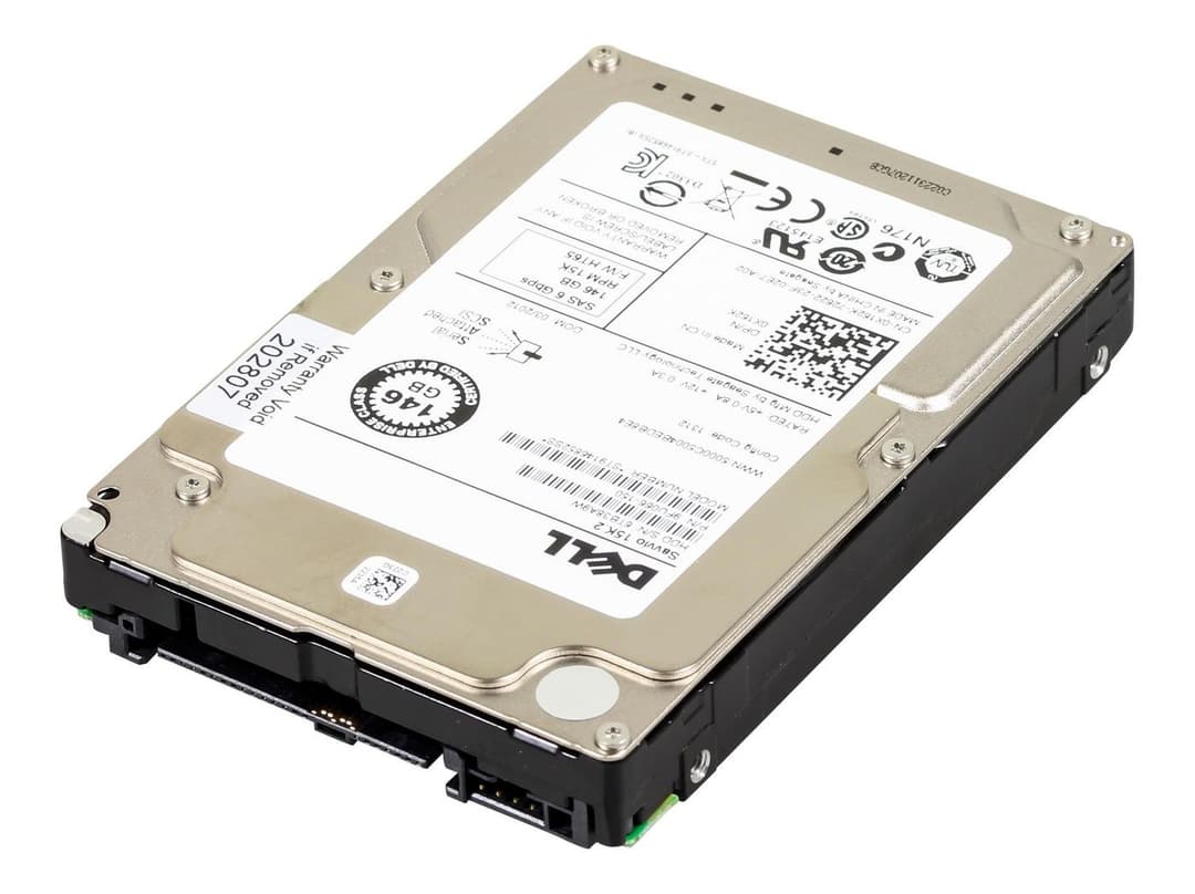 Dell 146GB 15K RPM SAS 6Gb/s 2.5" 512b Enterprise Hard Drive (Seagate Yellowjacket) - Image 1