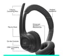 LOGITECH Zone 300 Wireless Headset - Graphite thumbnail 6