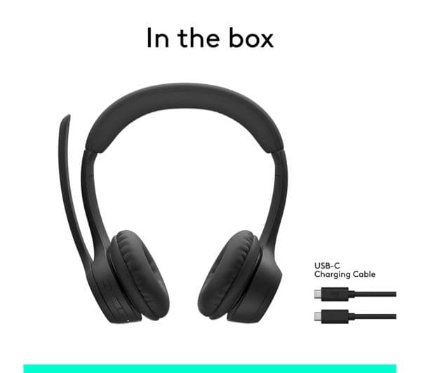 LOGITECH Zone 300 Wireless Headset - Graphite - Image 10