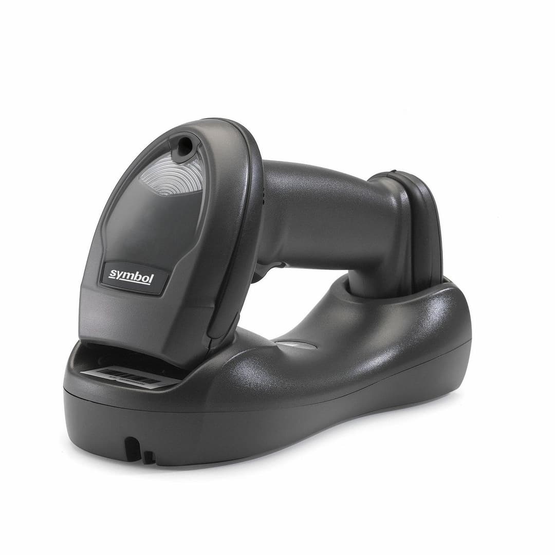 Zebra LI4278 Cordless Bluetooth 1D Linear Imager Barcode Scanner, Black, USB Kit with Standard Cradle and USB Cable, EMEA - Image 1