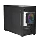 1st Player MIKU Mi6-EV Tempered Glass Emotion View Mid Tower Gaming Case - Black thumbnail 3