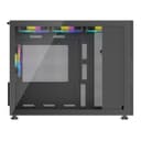 1st Player MIKU Mi6-EV Tempered Glass Emotion View Mid Tower Gaming Case - Black thumbnail 5