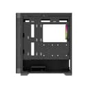 Vida Zephyr V2 Micro-ATX ARGB Tempered Glass Gaming PC Case with 4 x 120mm ARGB Fans - Black thumbnail 4