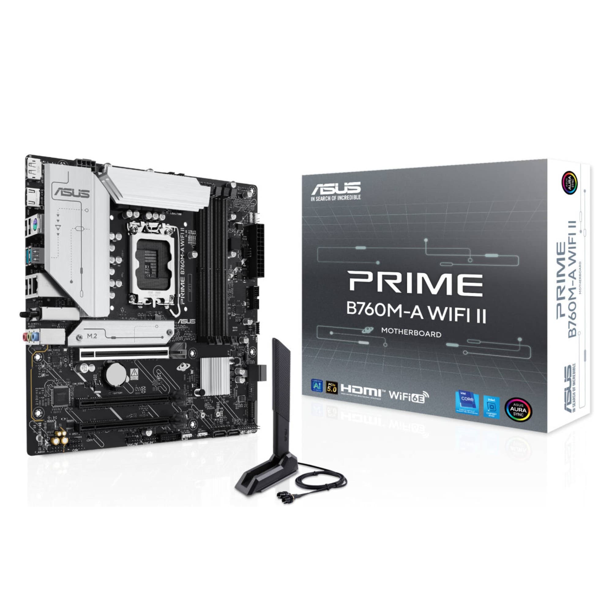 ASUS PRIME B760M-A WIFI II Intel B760 Micro-ATX LGA 1700 Motherboard