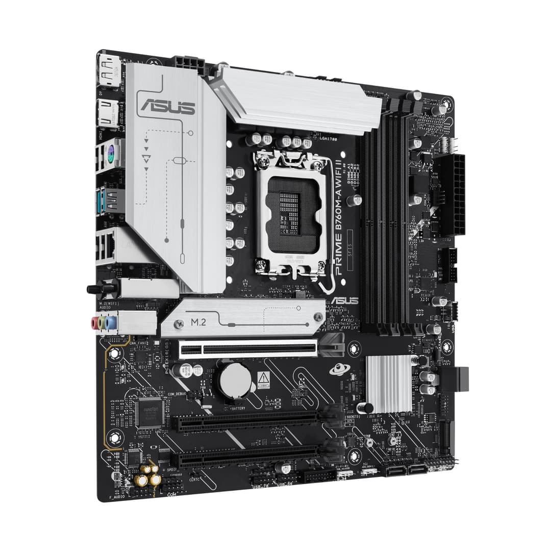ASUS PRIME B760M-A WIFI II Intel B760 Micro-ATX LGA 1700 Motherboard - Image 3
