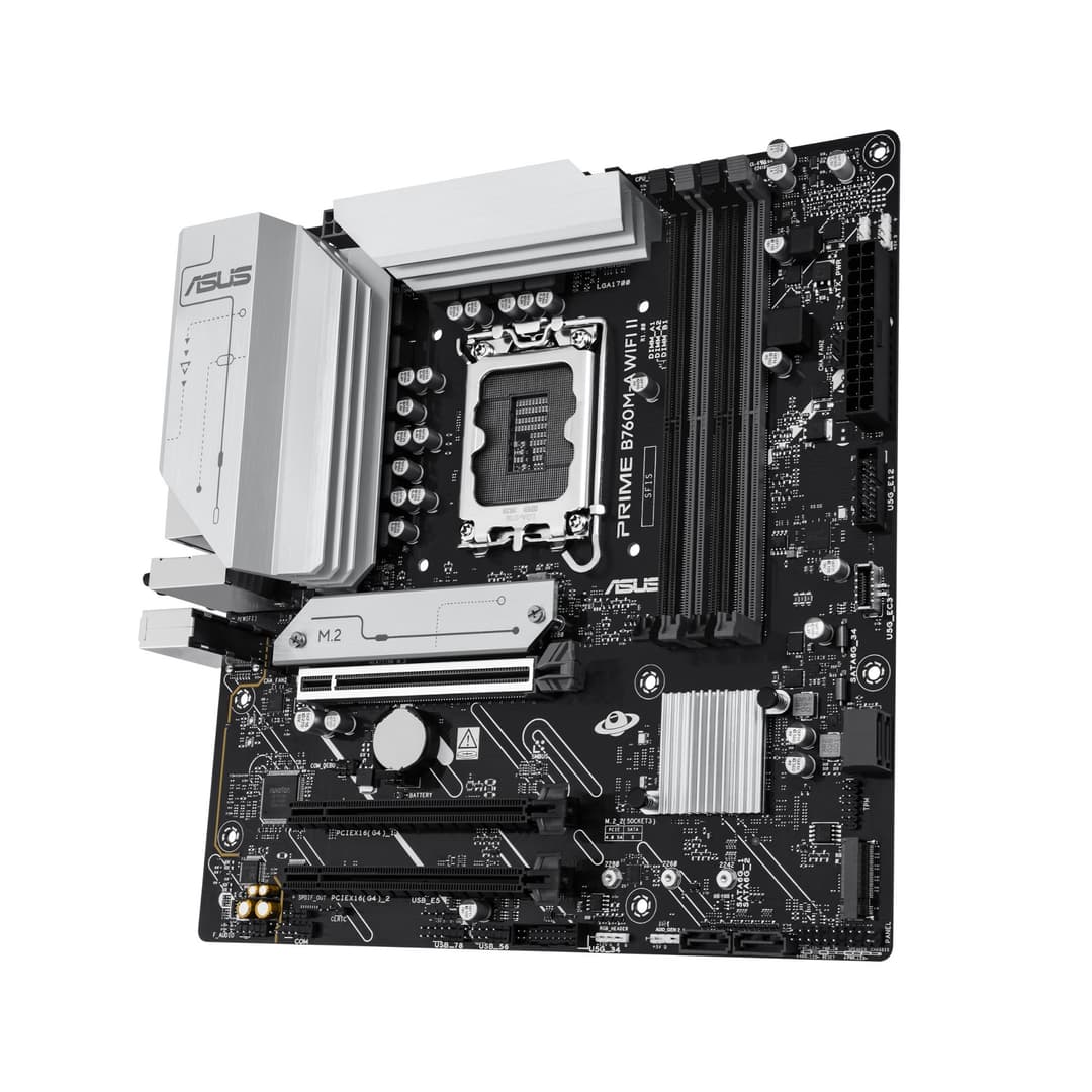 ASUS PRIME B760M-A WIFI II Intel B760 Micro-ATX LGA 1700 Motherboard - Image 4