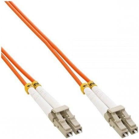 Mercodan LC-LC OM2 Duplex Fibre Patch Cable 10m - Orange - Image 1