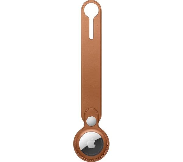 APPLE AirTag Leather Loop - Saddle Brown - Image 3