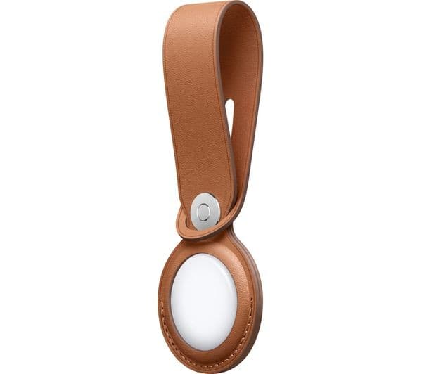 APPLE AirTag Leather Loop - Saddle Brown - Image 4