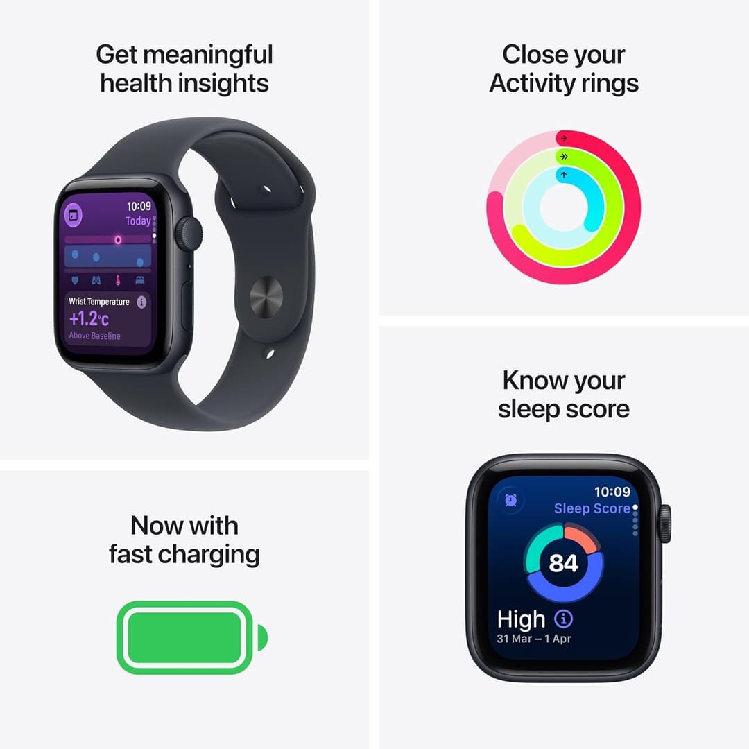 Apple Watch SE 3 Smartwatch 44mm Starlight - Image 2
