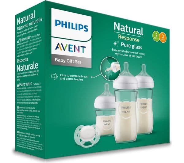 PHILIPS AVENT Avent Glass Baby Bottle Newborn Gift Set - Image 2