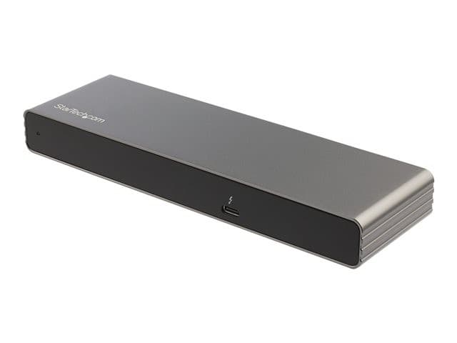 StarTech.com TB3DK2DHVUE Thunderbolt 3 Dual 4K 60Hz Docking Station with 85W Power Delivery - Grey