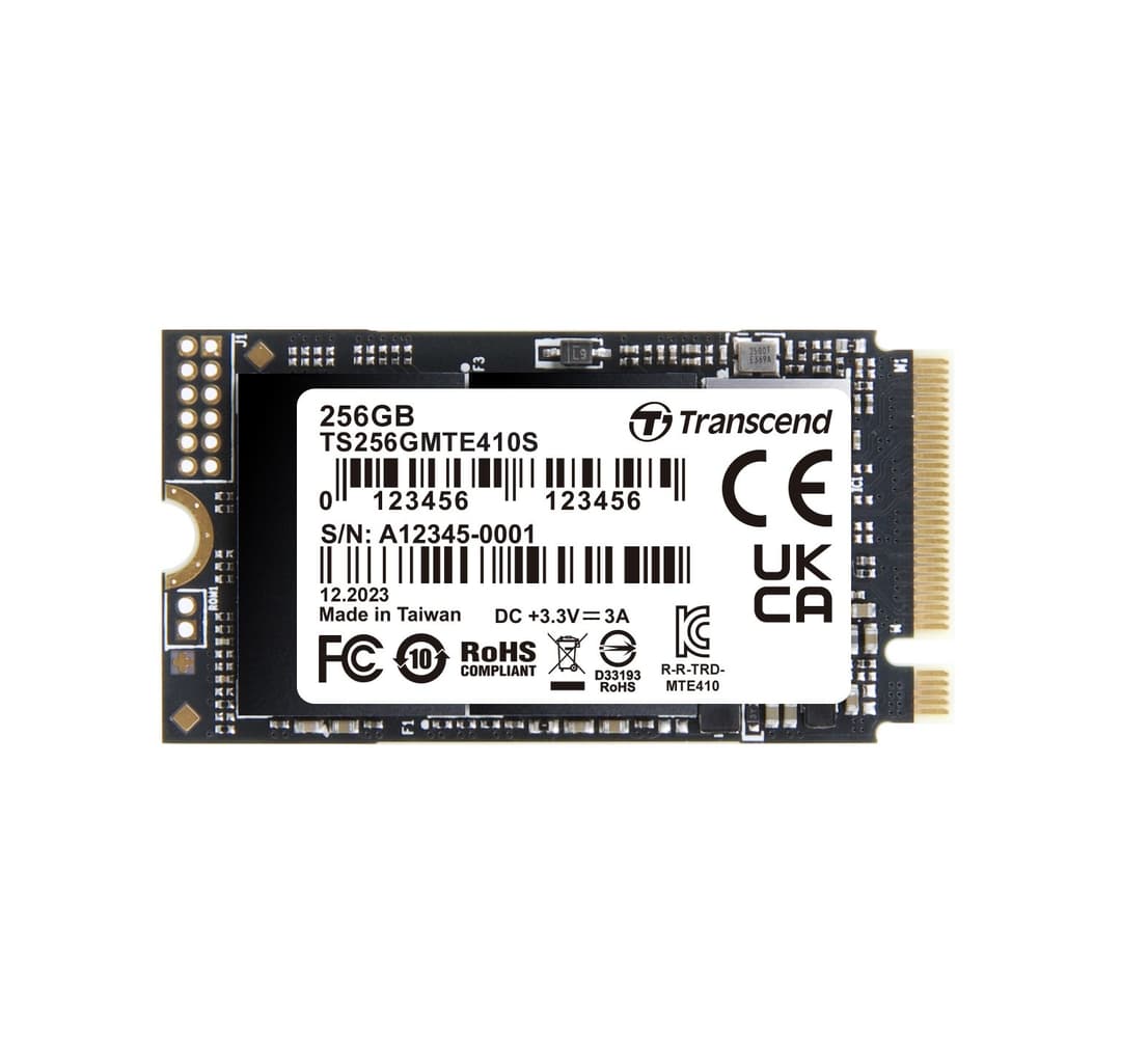 256GB Transcend 410S NVMe PCIe 4.0 M.2 2242 Gen4 x4 Internal SSD - Image 1