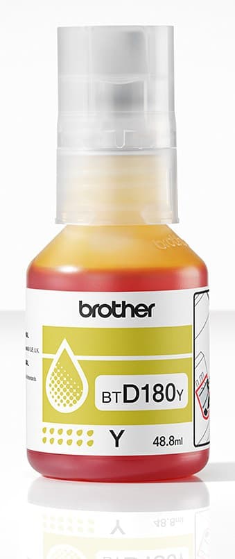 Brother BTD180Y Yellow Genuine Ink Bottle - Image 2
