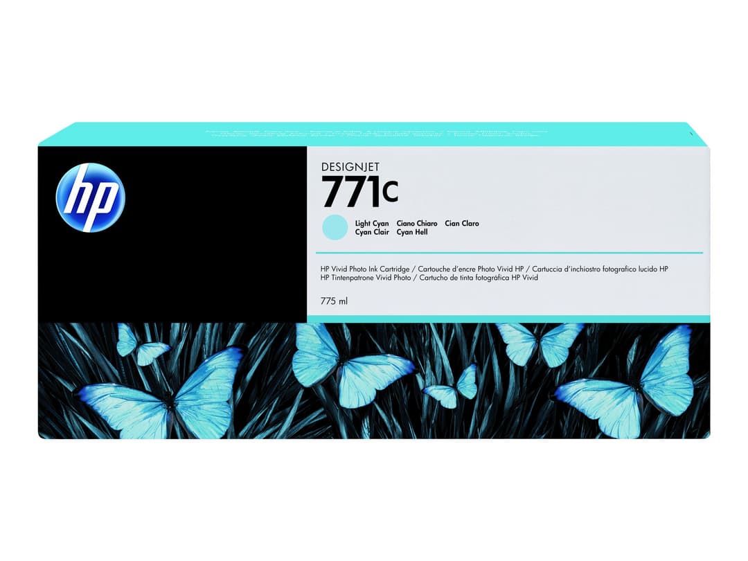 HP 771C B6Y12A 775ml Ink Cartridge for DesignJet Z6200 - Light Cyan - Image 1