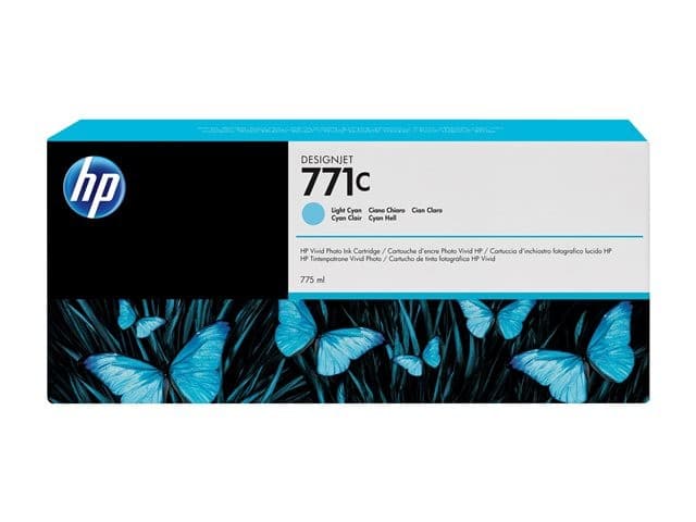 HP 771C B6Y12A 775ml Ink Cartridge for DesignJet Z6200 - Light Cyan - Image 2