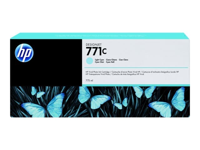 HP 771C B6Y12A 775ml Ink Cartridge for DesignJet Z6200 - Light Cyan - Image 3