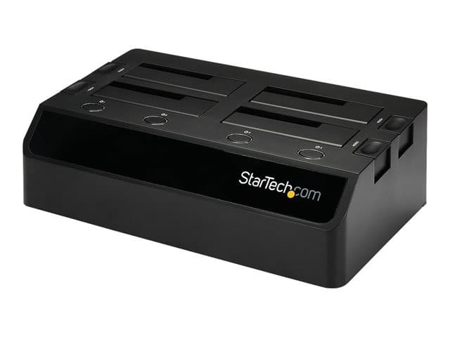 StarTech SDOCK4U33 4-Bay Docking Station Black