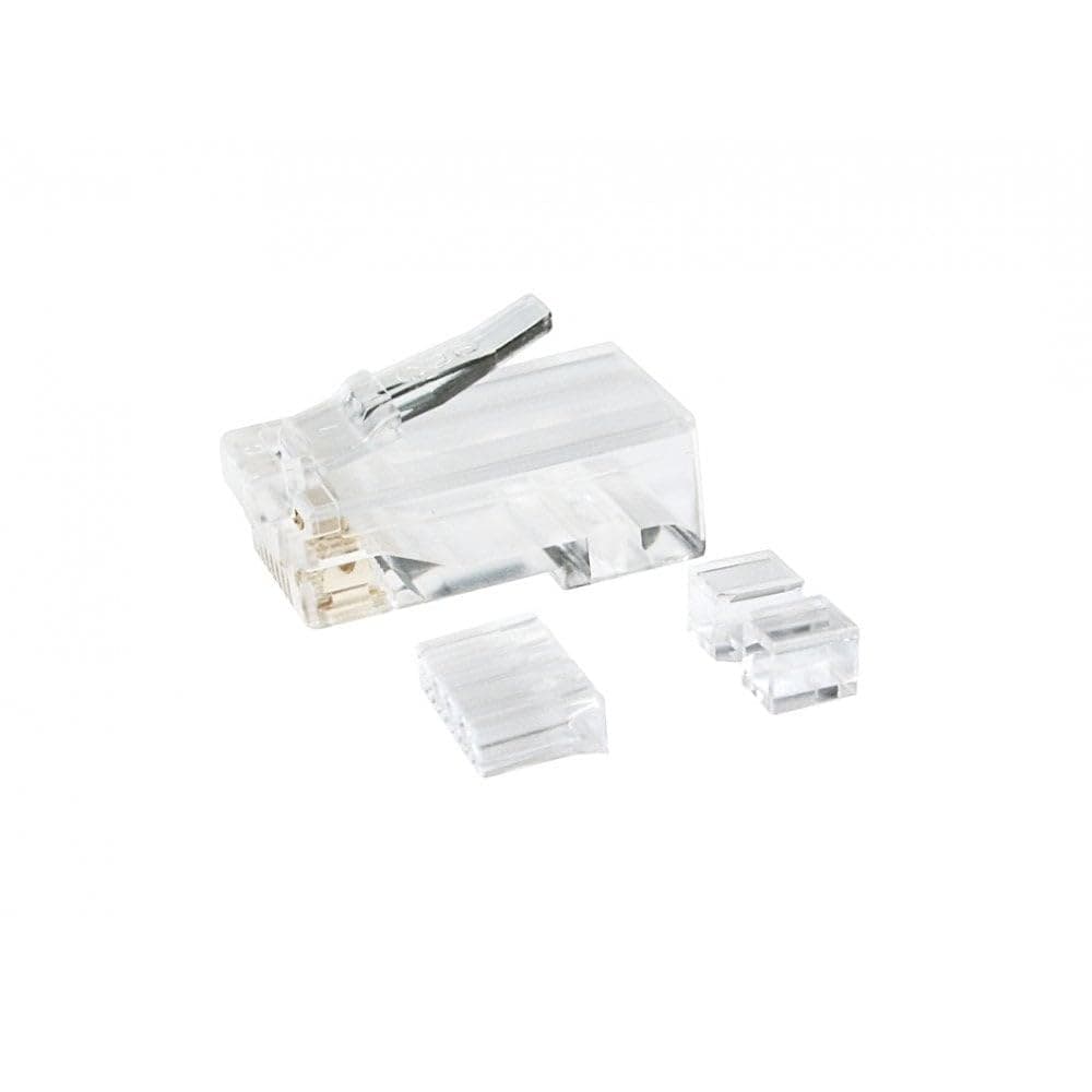 CablesDirect Cat 6 RJ-45 Plug (100pack) RJ45 Transparente - Conector (RJ45, Transparente, Oro) - Image 1