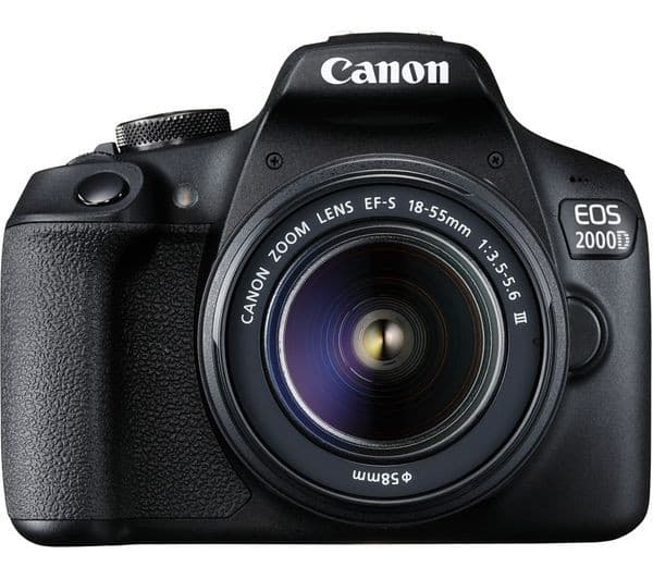 Canon EOS 2000D DSLR Camera - EF-S 18-55mm III + EF 75-300mm III Twin Lens Kit - Image 3