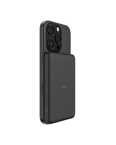Belkin BoostCharge 5000mAh Slim Magnetic Power Bank with USB C Port - Black - Image 2