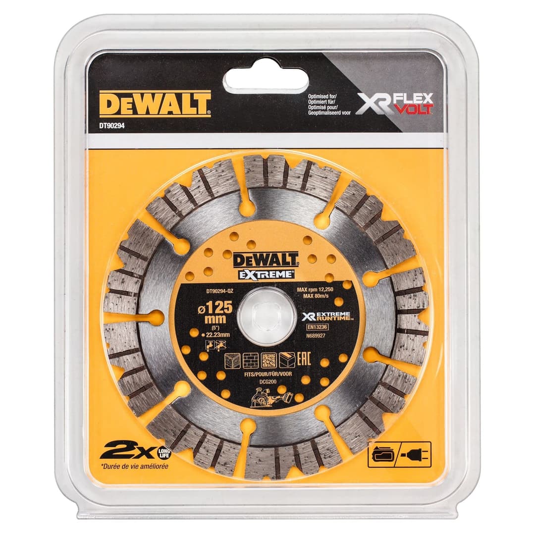 DEWALT DT90294 Extreme Diamond Cutting Blade 125 x 22.23mm - Black - Image 2