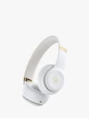 Beats Solo 4 Wireless Bluetooth On-Ear Headphones – White thumbnail 1