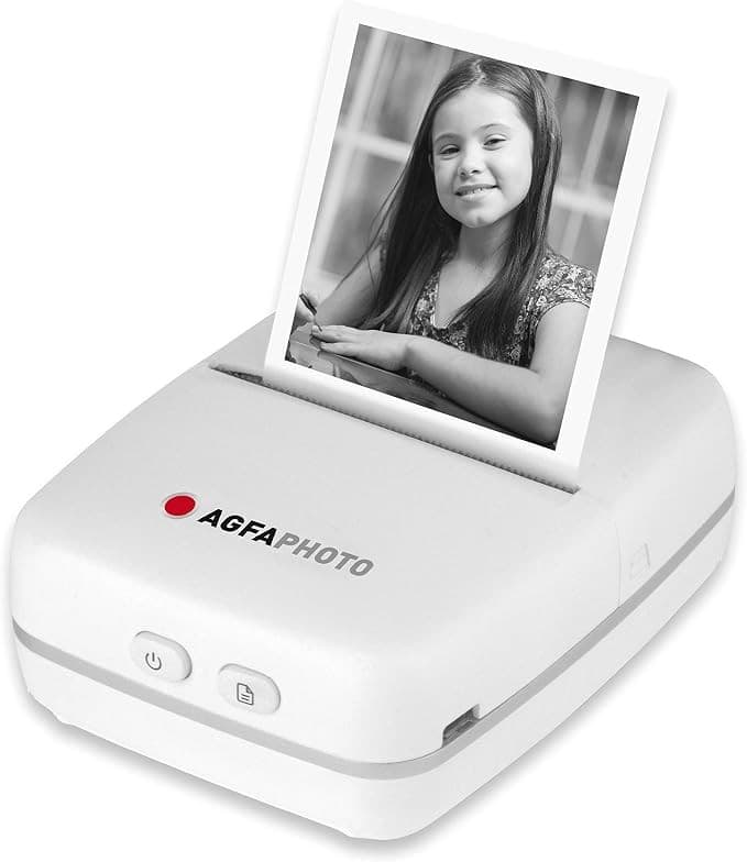 AgfaPhoto Realipix Pocket P Portable Photo Printer – White