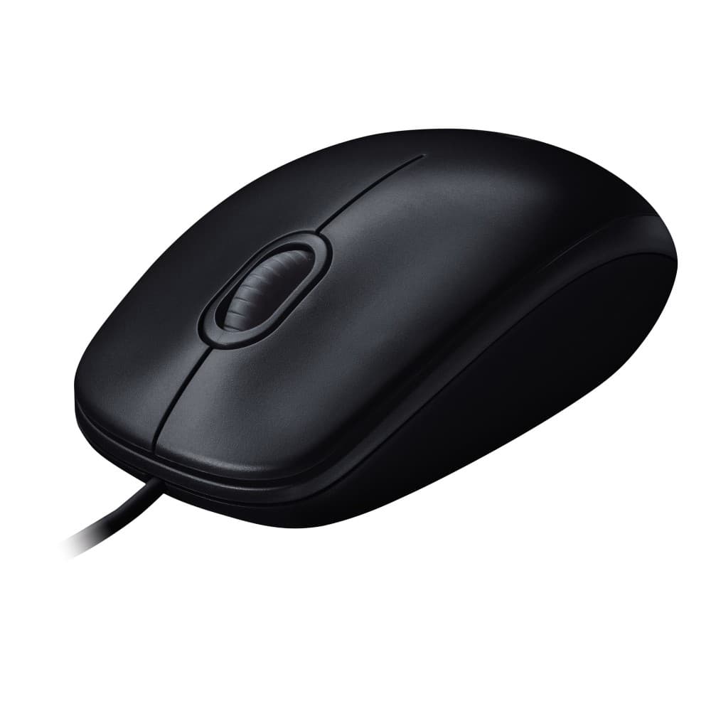 Logitech M90 Wired Ambidextrous USB Mouse Black - 910-001793 - Image 1