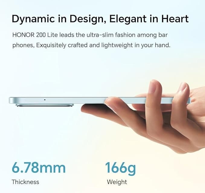 HONOR 200 Lite 5G 8GB 256GB Dual SIM - Midnight Black - Image 3